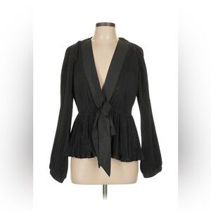 Lulu’s Black Peplum Blouse 🖤